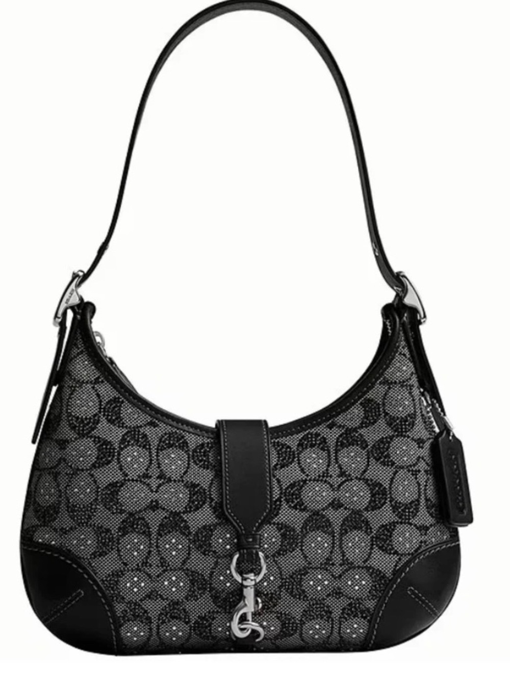Coach Crystal Jacquard Hampton Hobo Bag - Picture 1 of 10